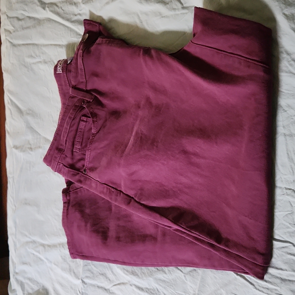 Ava & Viv, High-Rise, Ankle Skinny Jeansin Purple, Size 18W